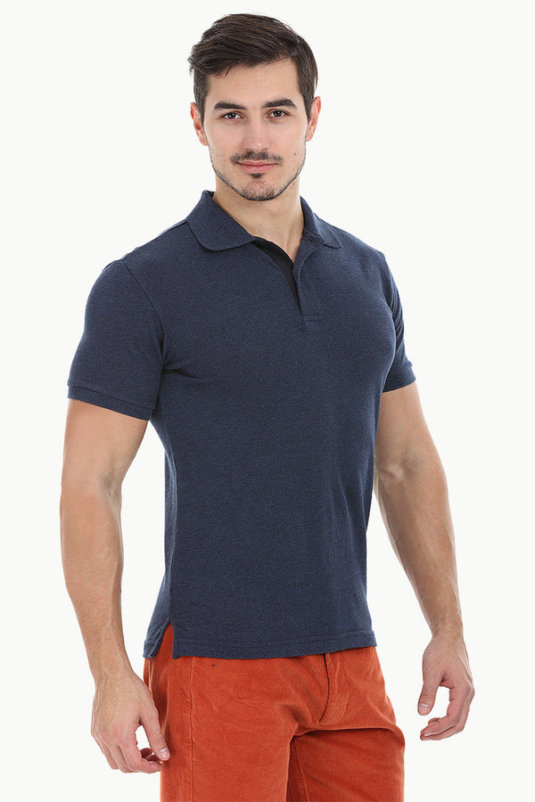 Cotton Heather Pique Soft Polo Tee