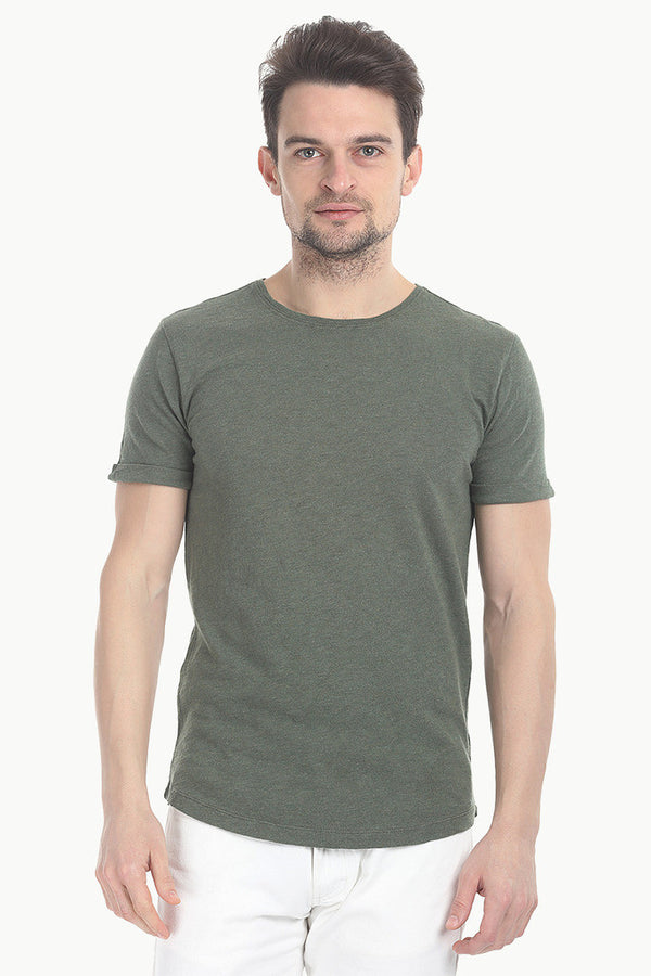 Crew Neck Pure Cotton Basic Tee