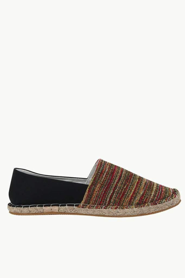 Dobby Red Detail Ikat Espadrilles