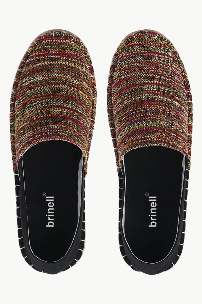 Dobby Red Detail Ikat Espadrilles