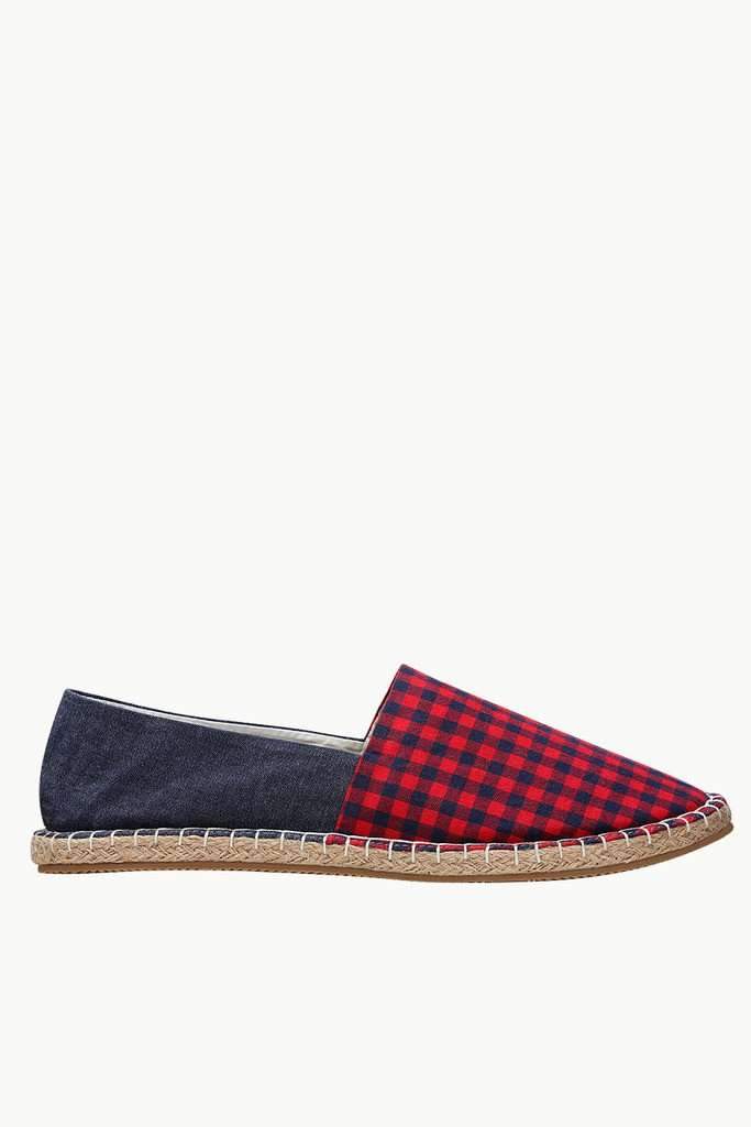 Checked Oxford Espadrilles