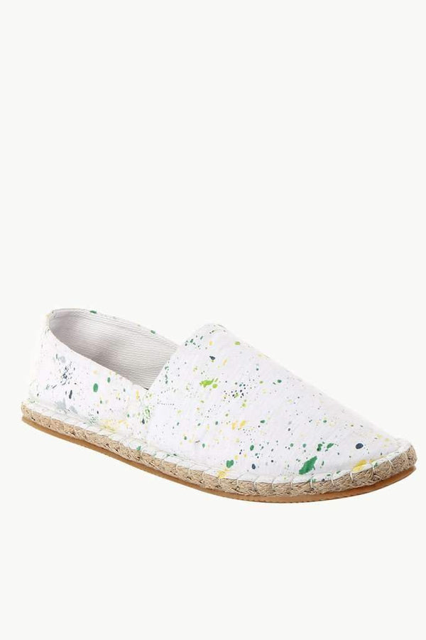 Knit Paint Overall Print Espadrilles