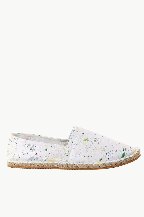 Knit Paint Overall Print Espadrilles