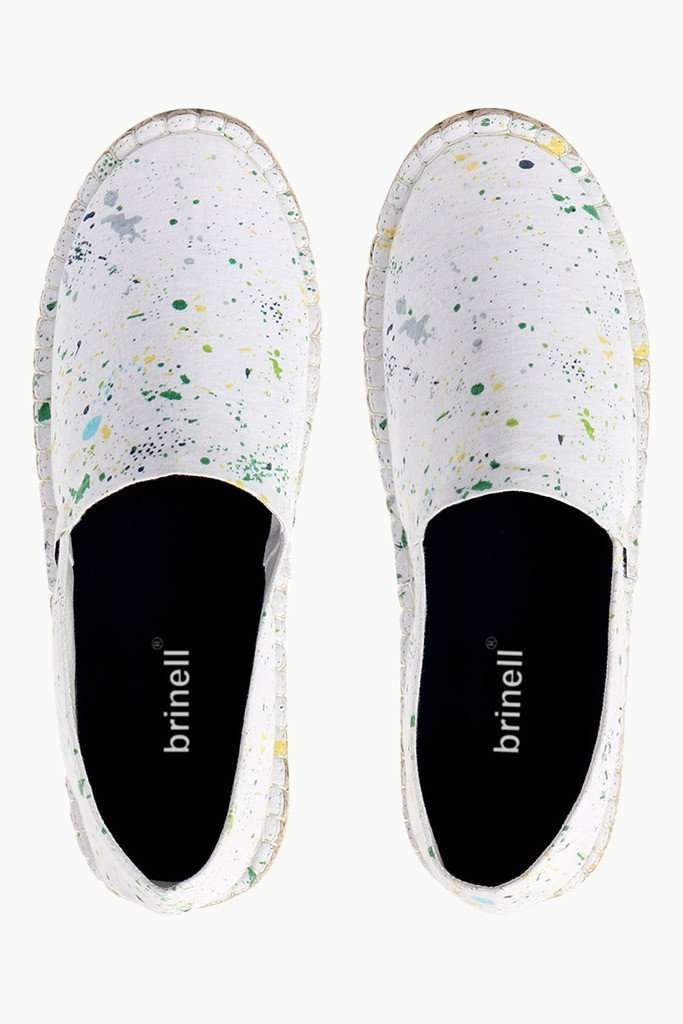 Knit Paint Overall Print Espadrilles