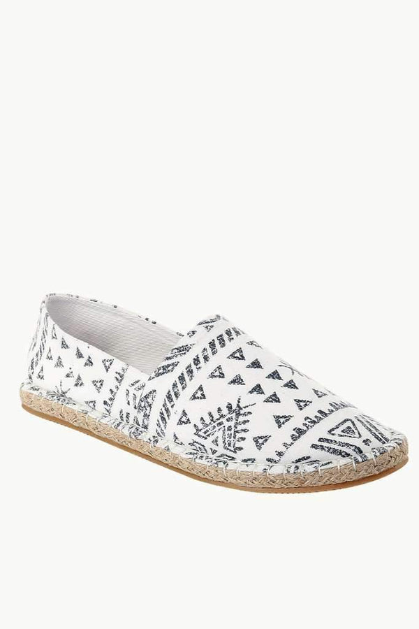 Knit Tribal Print Espadrilles