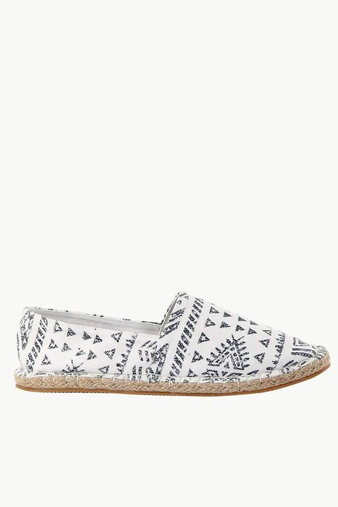 Knit Tribal Print Espadrilles