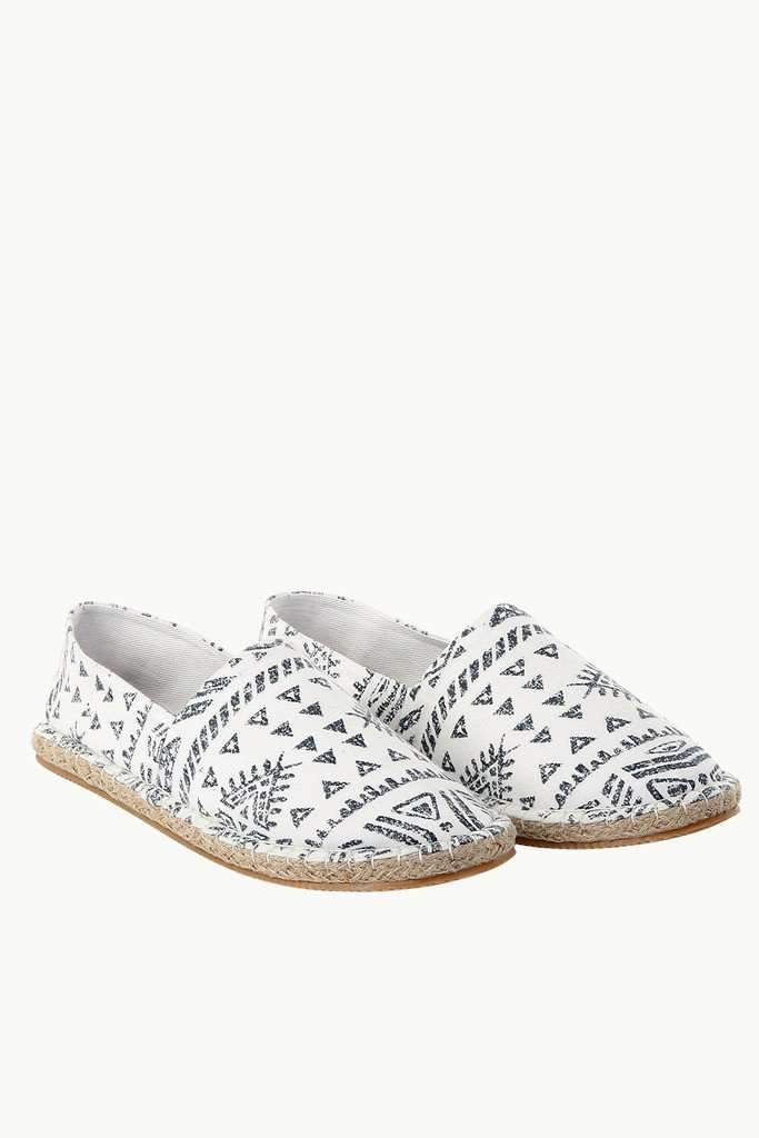 Knit Tribal Print Espadrilles