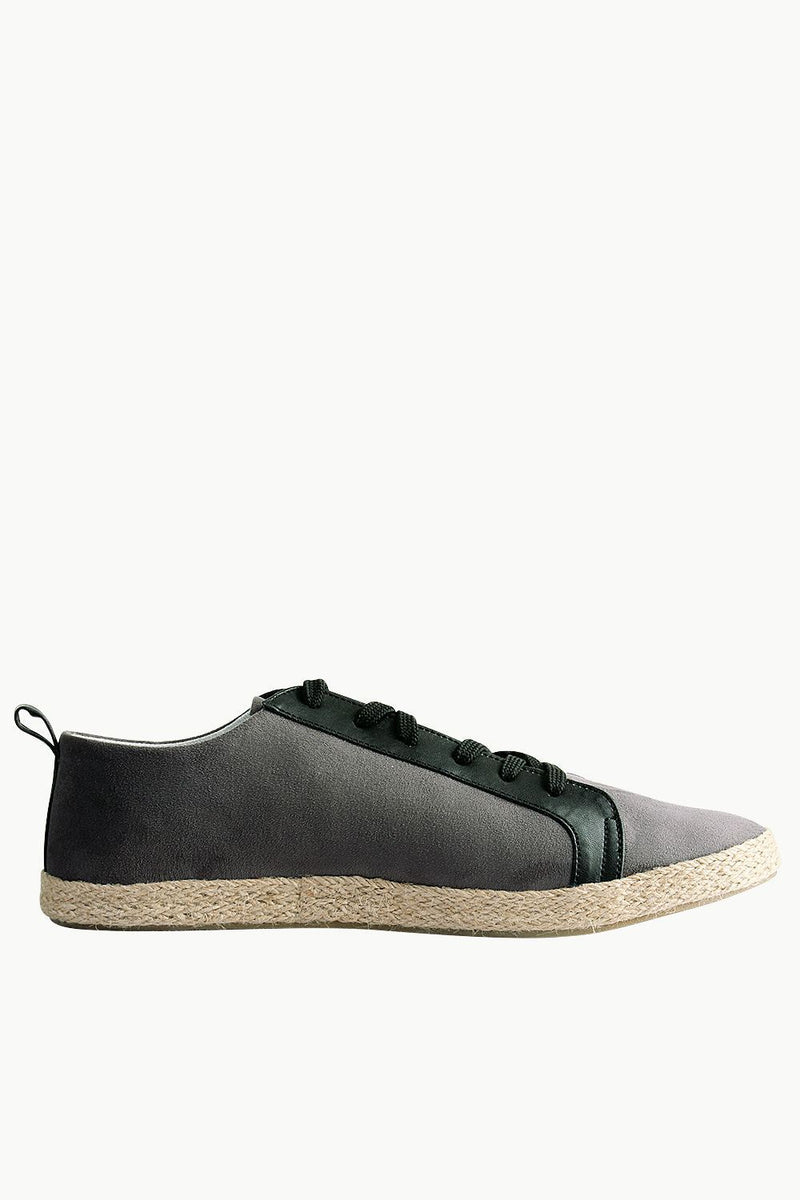 Lace-Up Suede Espadrilles