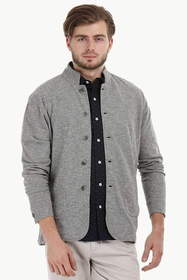 Lightweight Nehru Heather Jacket