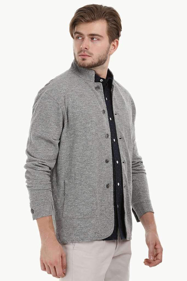 Lightweight Nehru Heather Jacket