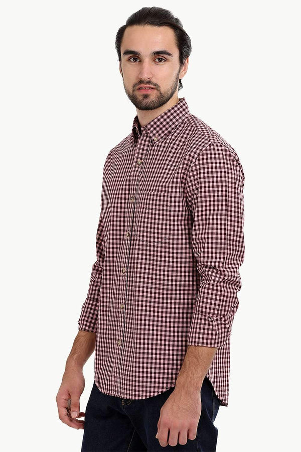 Men's Lemonade Pink Gingham Shirt