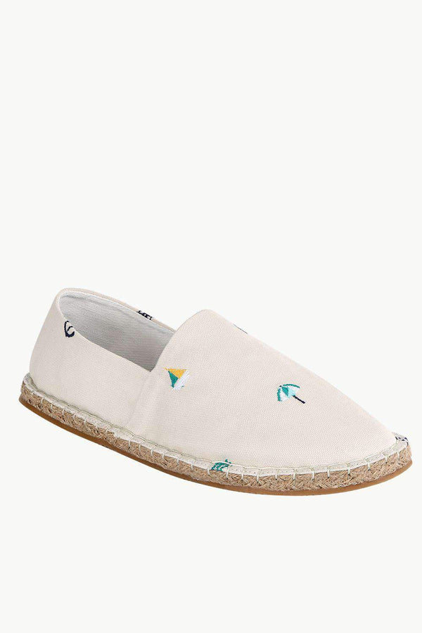 Mens Nautical Embroidered Espadrilles