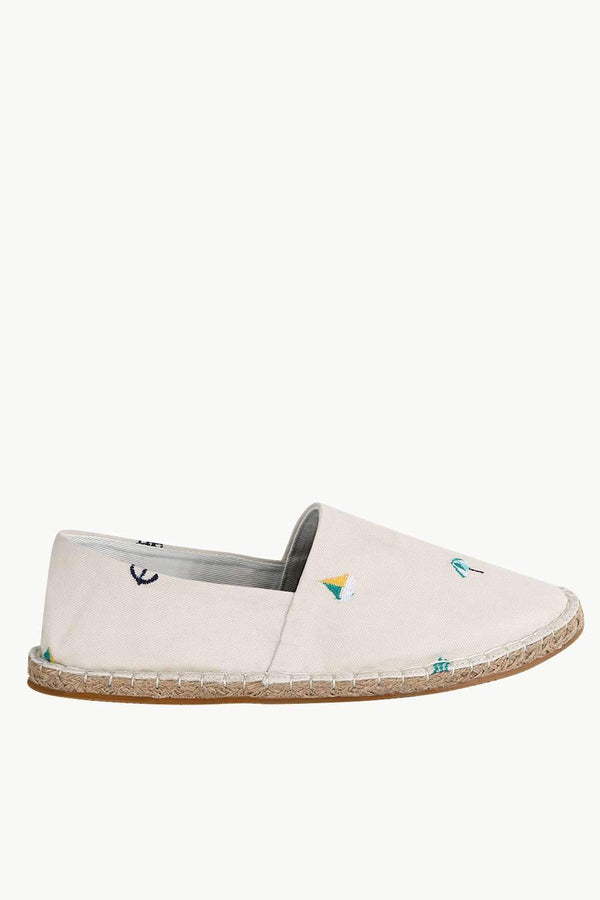 Mens Banana Embroidered Espadrilles