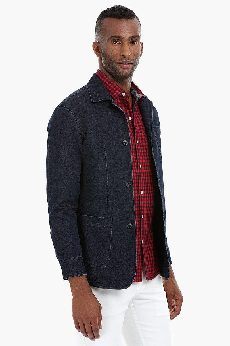 Patch Pocket Indigo Denim Jacket