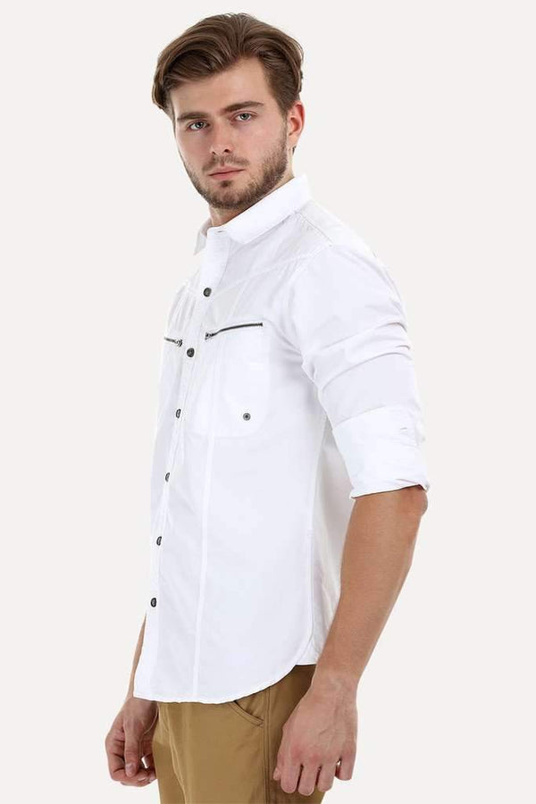 Peppy Shirt with Twin Zipper Pockets