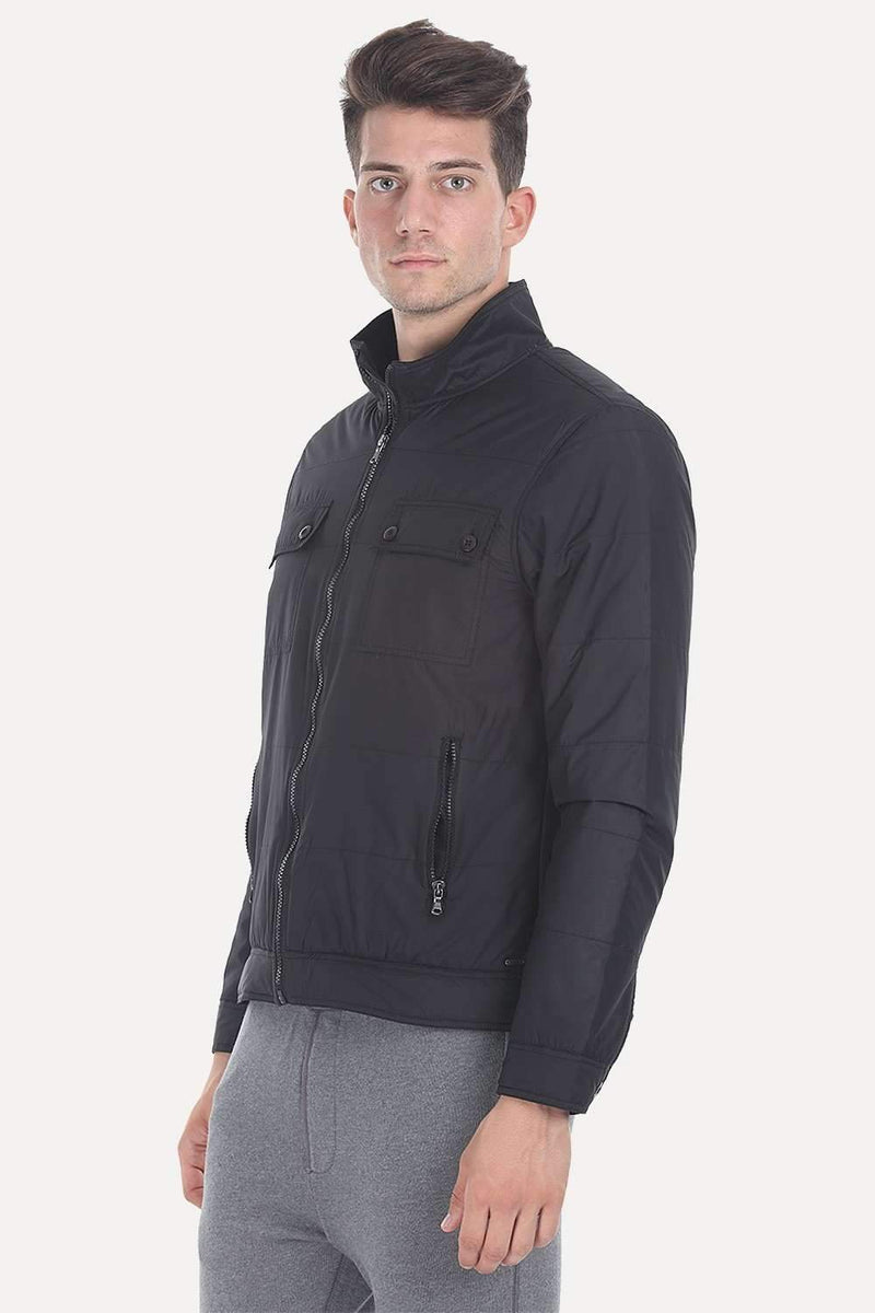 Polyester Padded Sleevless Hooded Cire Jacket