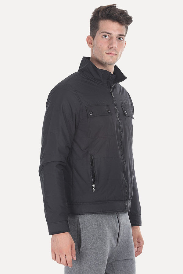 Polyester Padded Sleevless Hooded Cire Jacket