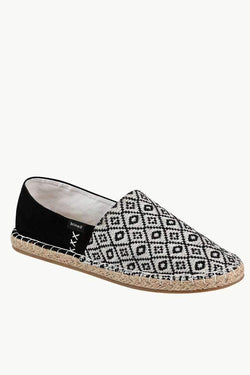 Printed Block Canvas Espadrilles