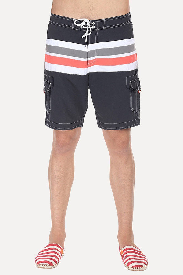 Racing Stripes Nylon Swim Shorts