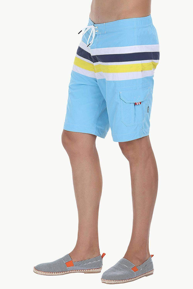 Racing Stripes Nylon Swim Shorts