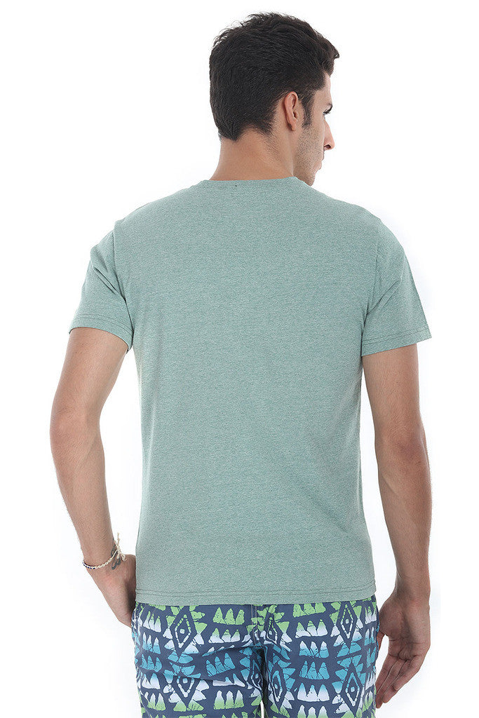 Short Sleeve Soft Heather V Neck Tee