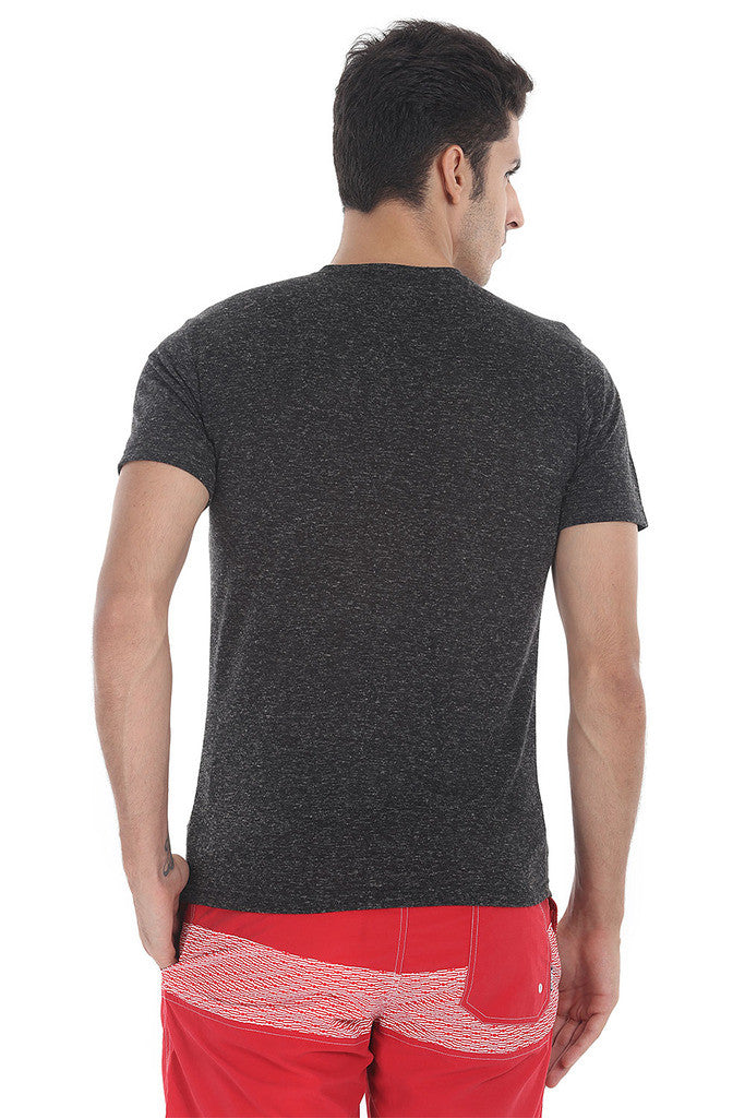 Short Sleeve Soft Heather V Neck Tee