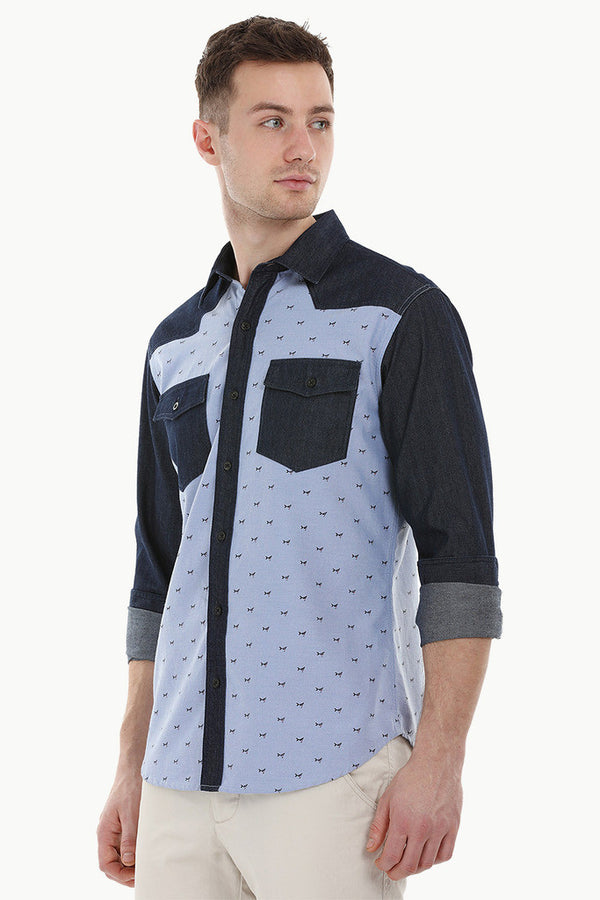 Smart Shirt with Cut and Sew Details