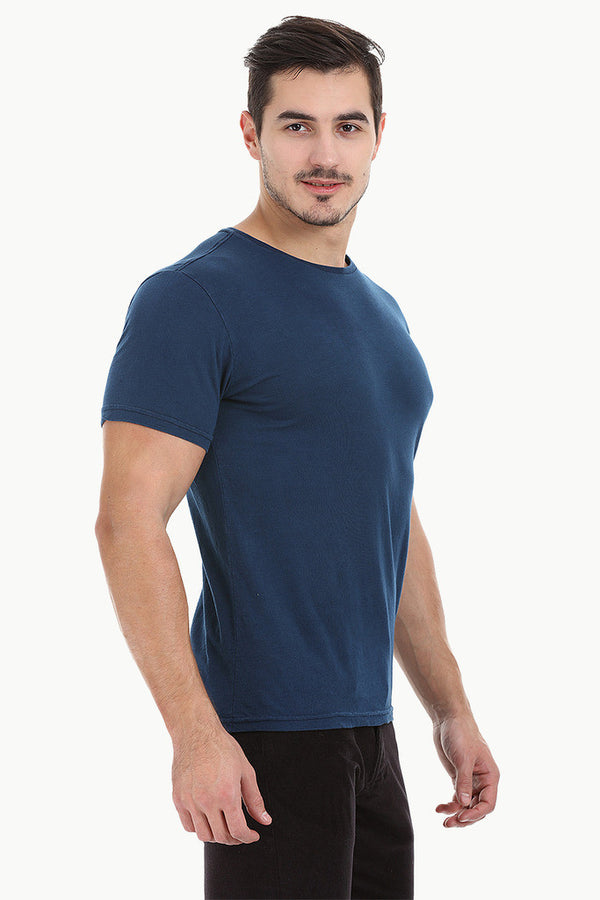 Solid Garment Dyed Slub Short Sleeve Tee