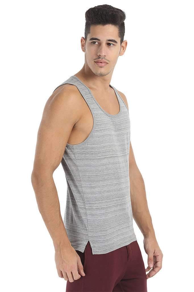 Spaced Dyed Engineered Striped Tank