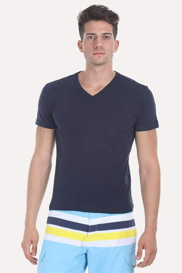 Solid Heather V Neck Super Soft T-Shirt