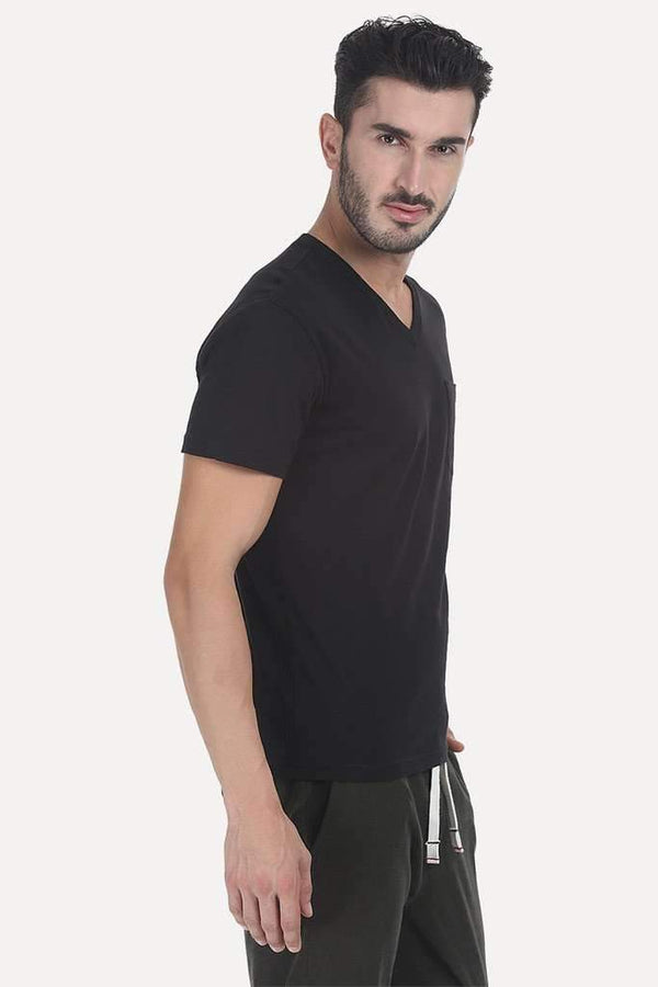 Solid Heather V Neck Super Soft T-Shirt