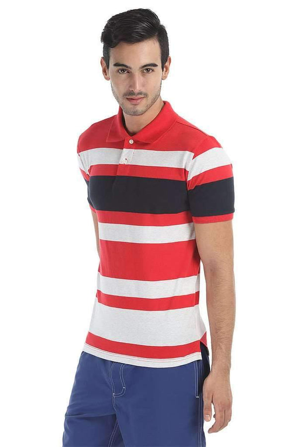 Stark Contrast Short Sleeve Polo