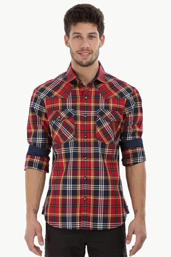 Statement Checks Cotton Shirt