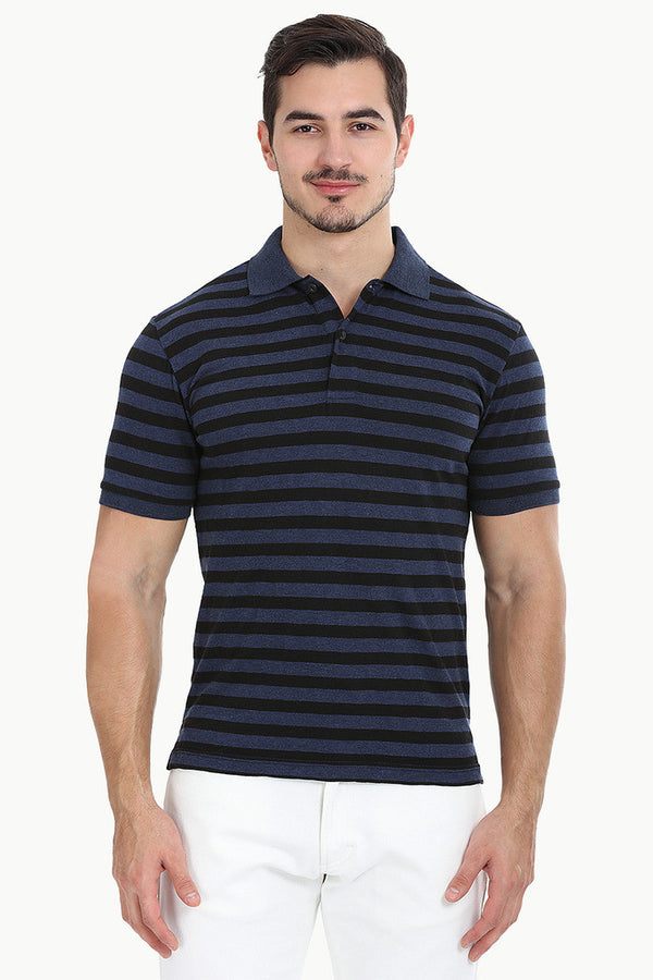 Striped Cotton Polo