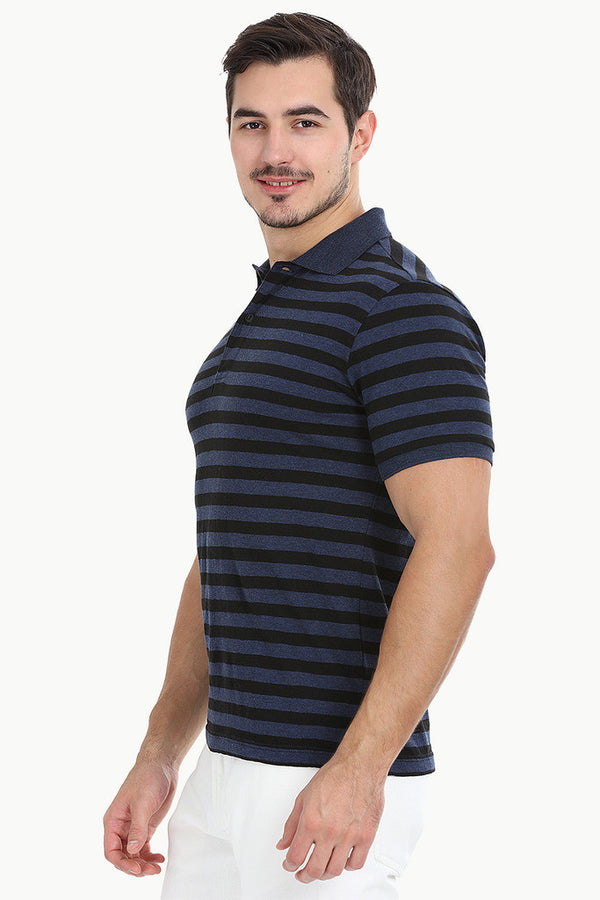 Striped Cotton Polo