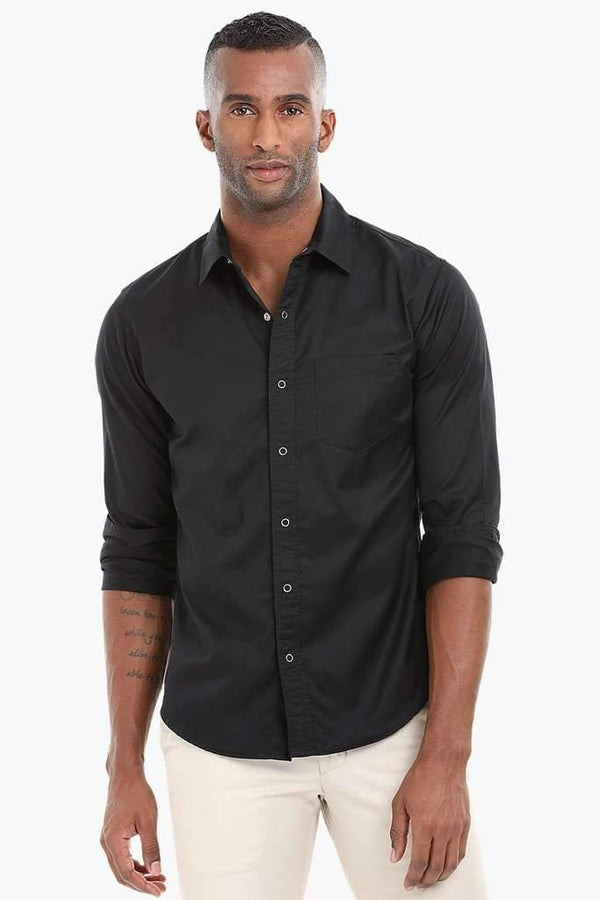 Triple Needle Stitch Cotton Shirt