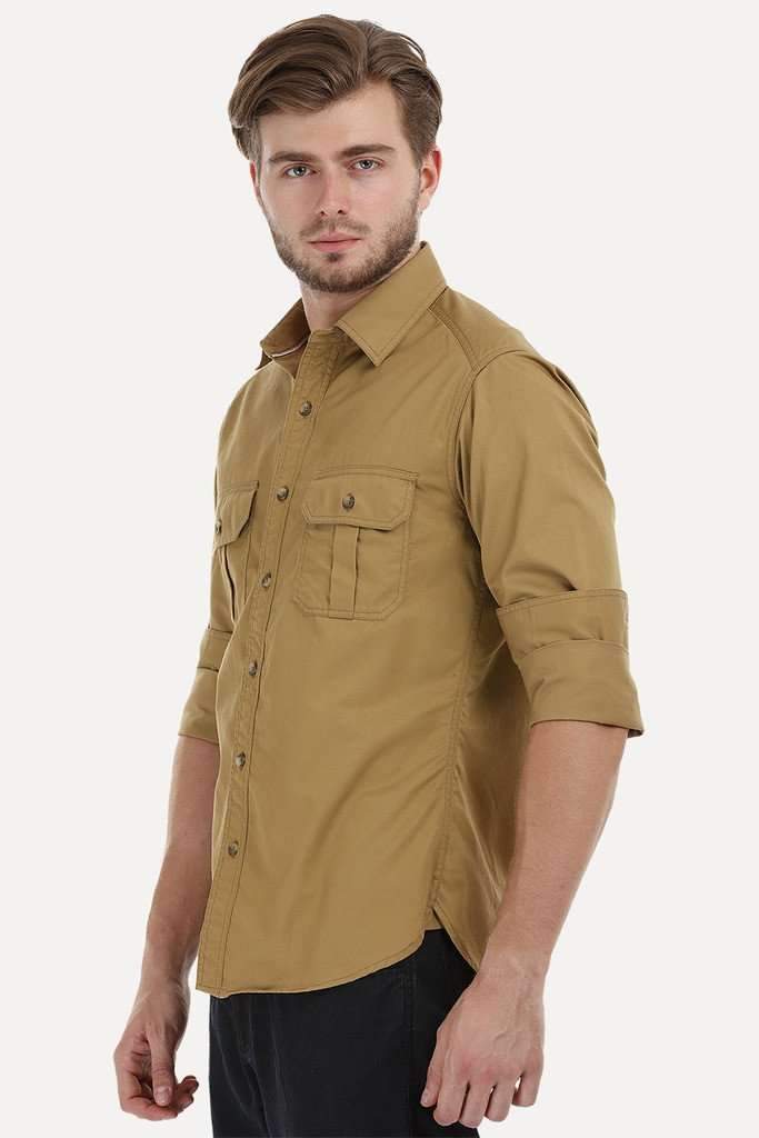 Urban Shirt with Pleated Pockets