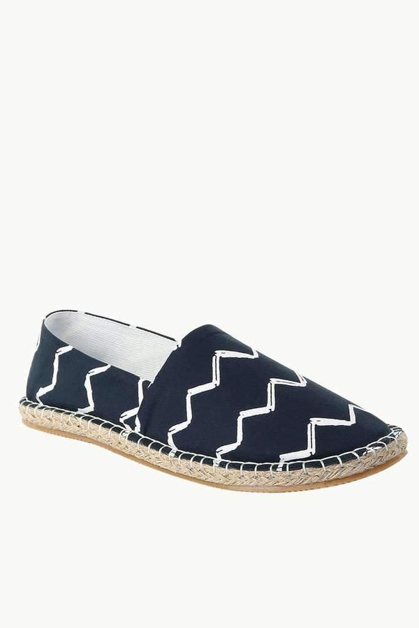 Wave Print Summer Espadrilles