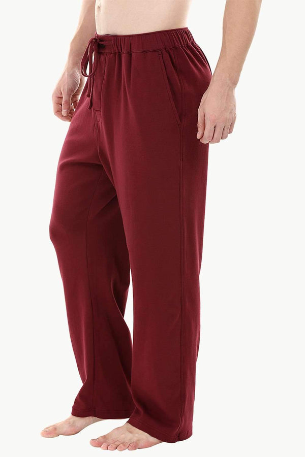 Wine Red Knit Brushed Pyjamas